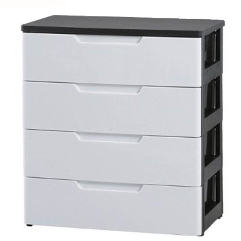 【美品・アイリスオーヤマ】木目天板HG-7244 4段チェスト ホワイト/木目 4967576275972.jpg